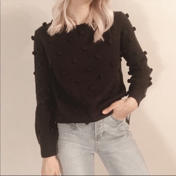 Sophie Rue Navy Pom Pom sweater - Picture 2 of 3